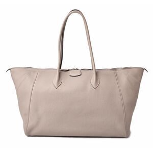 Hermes Tote Bag Taurillon Clemence Light Gray
